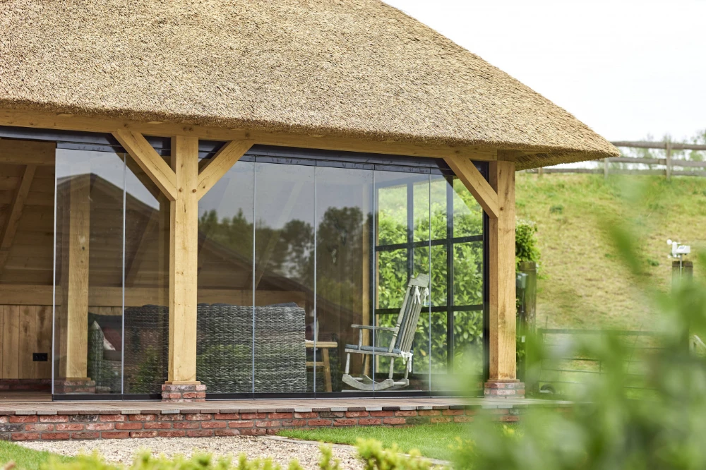 Eiken Paal 19 x 19 cm (190 x 190 mm) Geschaafd - Lengte 250 cm OP = OP - Afbeelding 2