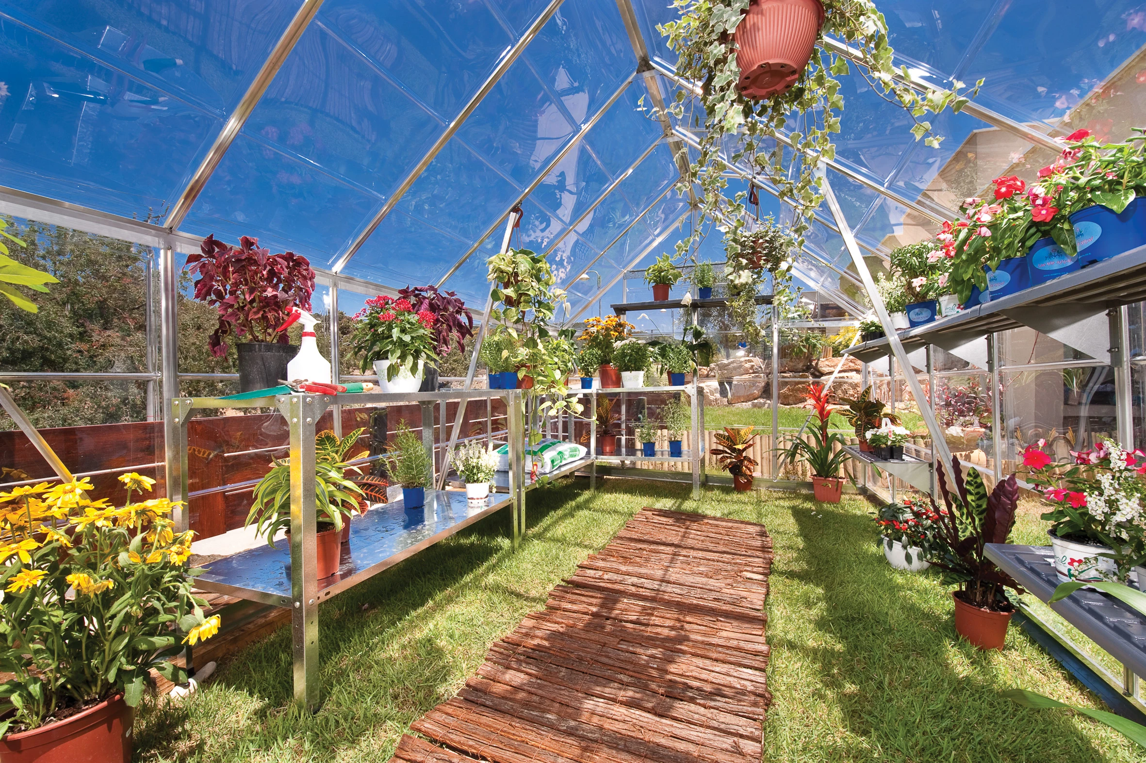 Palram Canopia Tuinkas Octave 244 x 367 cm Zilver - Afbeelding 10