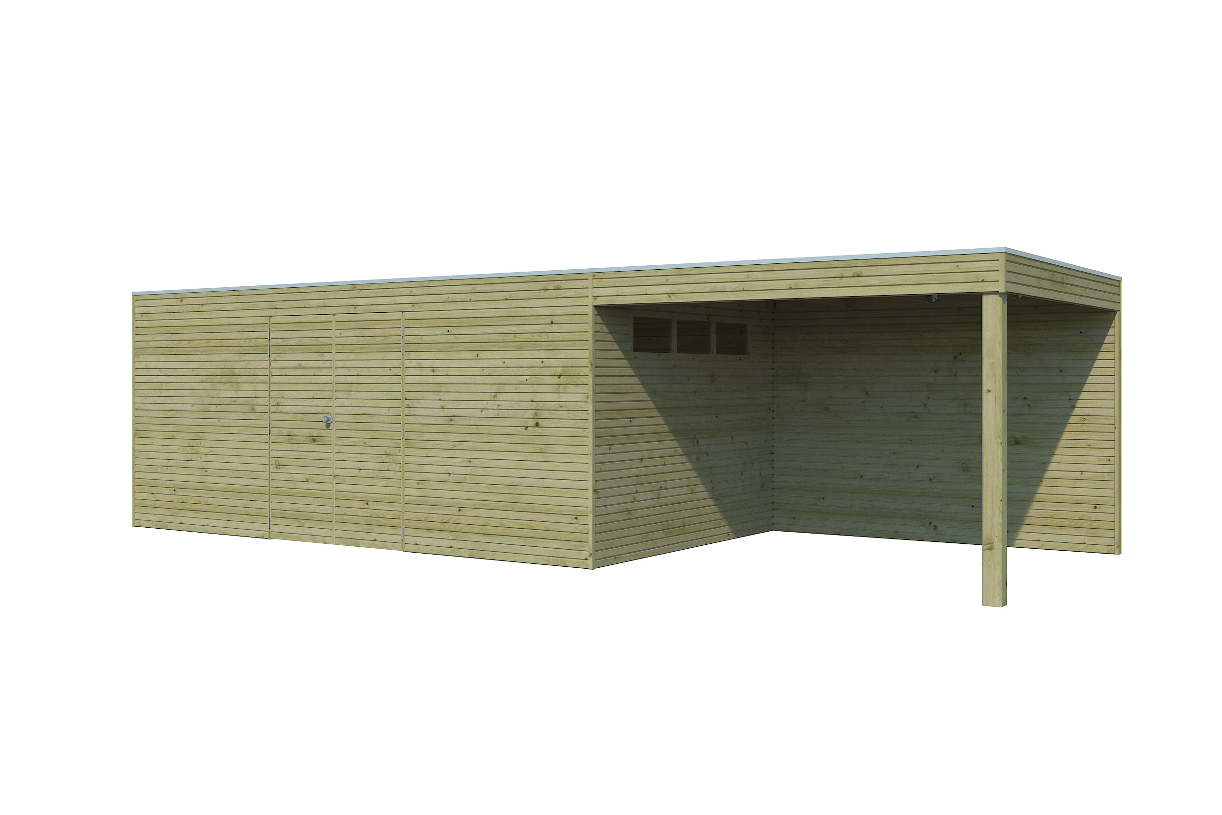 Woodlands Blokhut QB Groen Geïmpregneerd 810 x 300 cm - Afbeelding 3