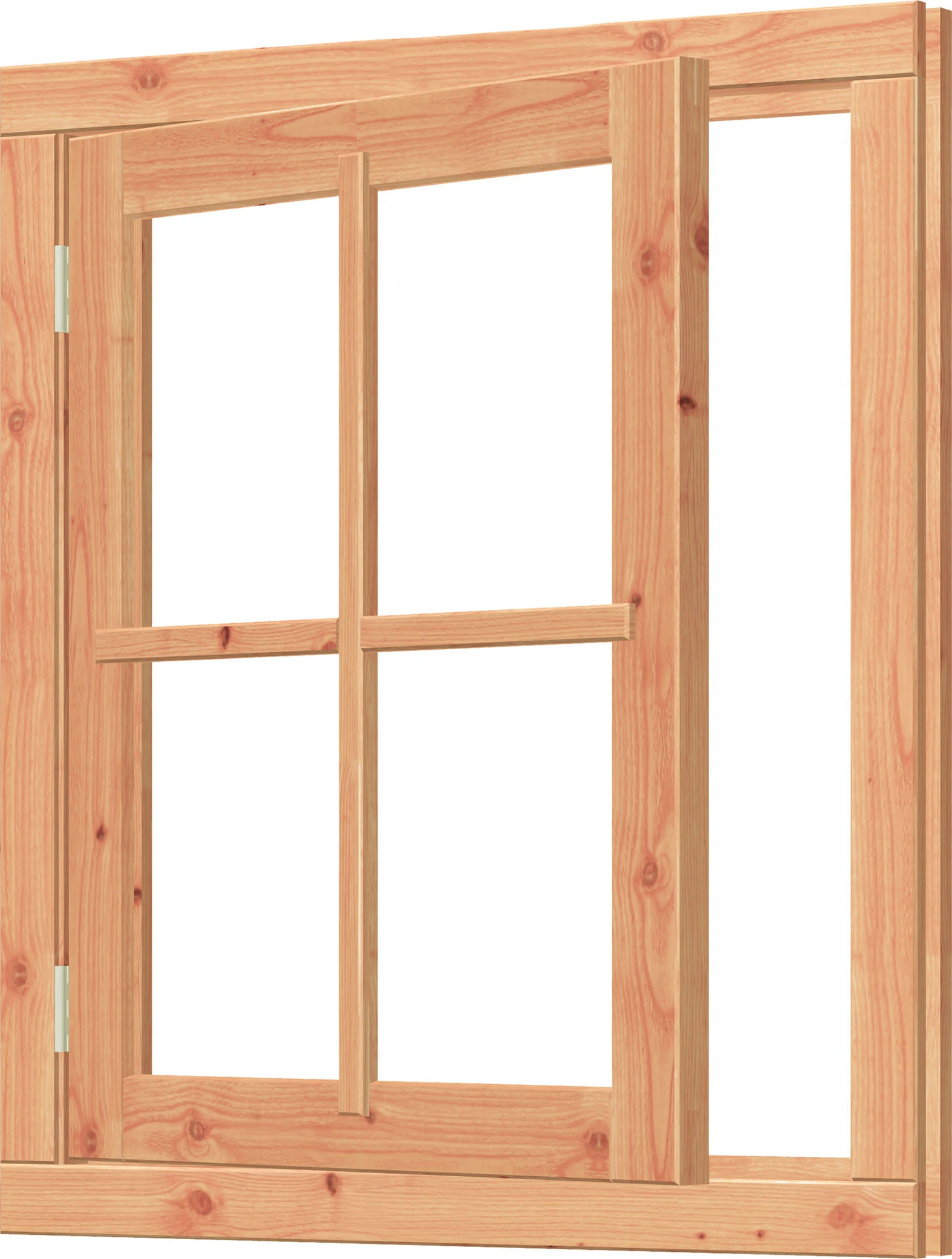 Trendhout Vleugelraam Enkel Met Kozijn 88.8 x 103.9 cm - Afbeelding 1