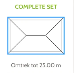 Zinken Dakgoot Vierhoekig Dak Type 110 Zwart - Lengte 2500 cm - Afbeelding 2