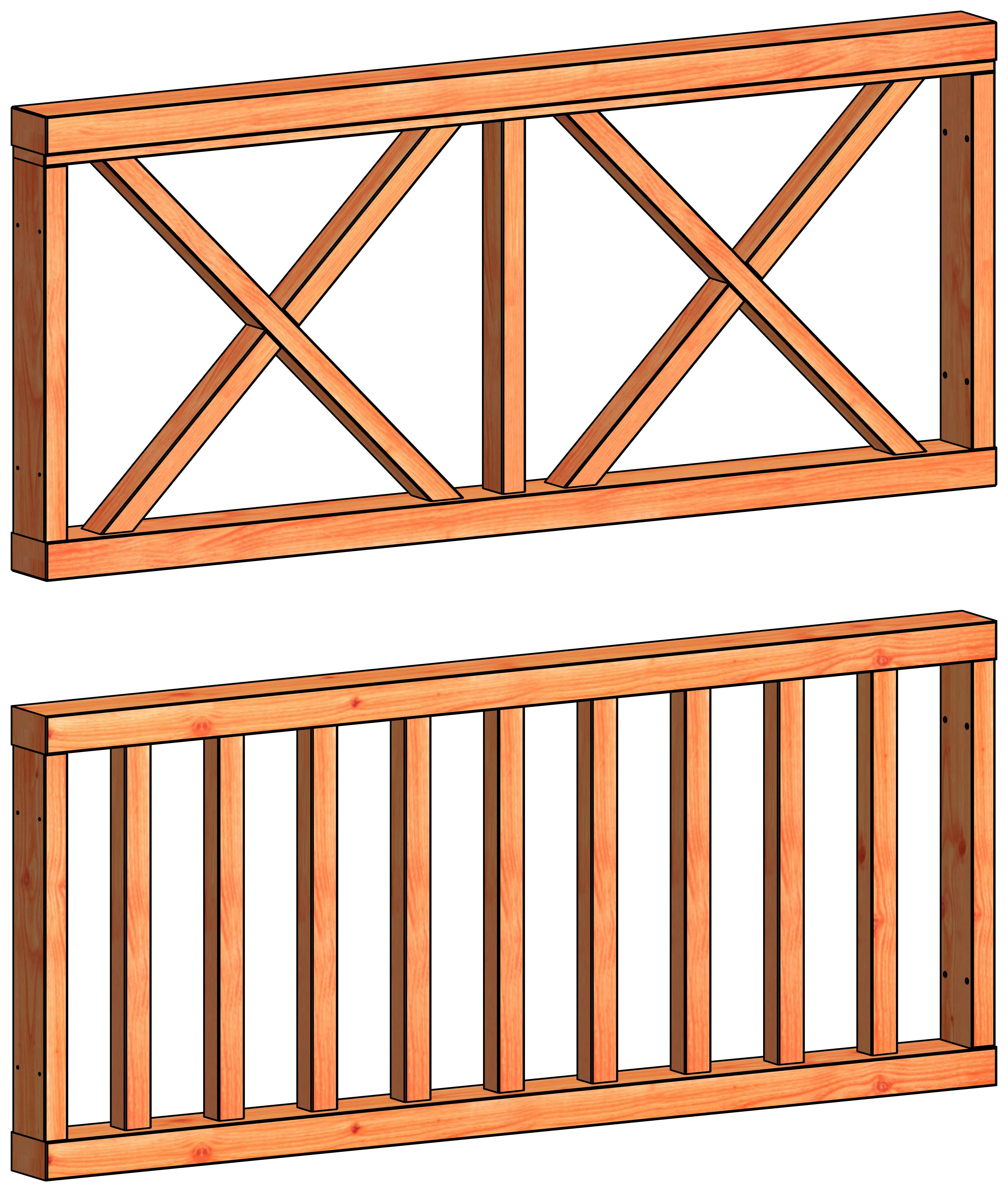 Trendhout Veranda Spijlen Hekwerk B 70 x 163 cm - Afbeelding 1