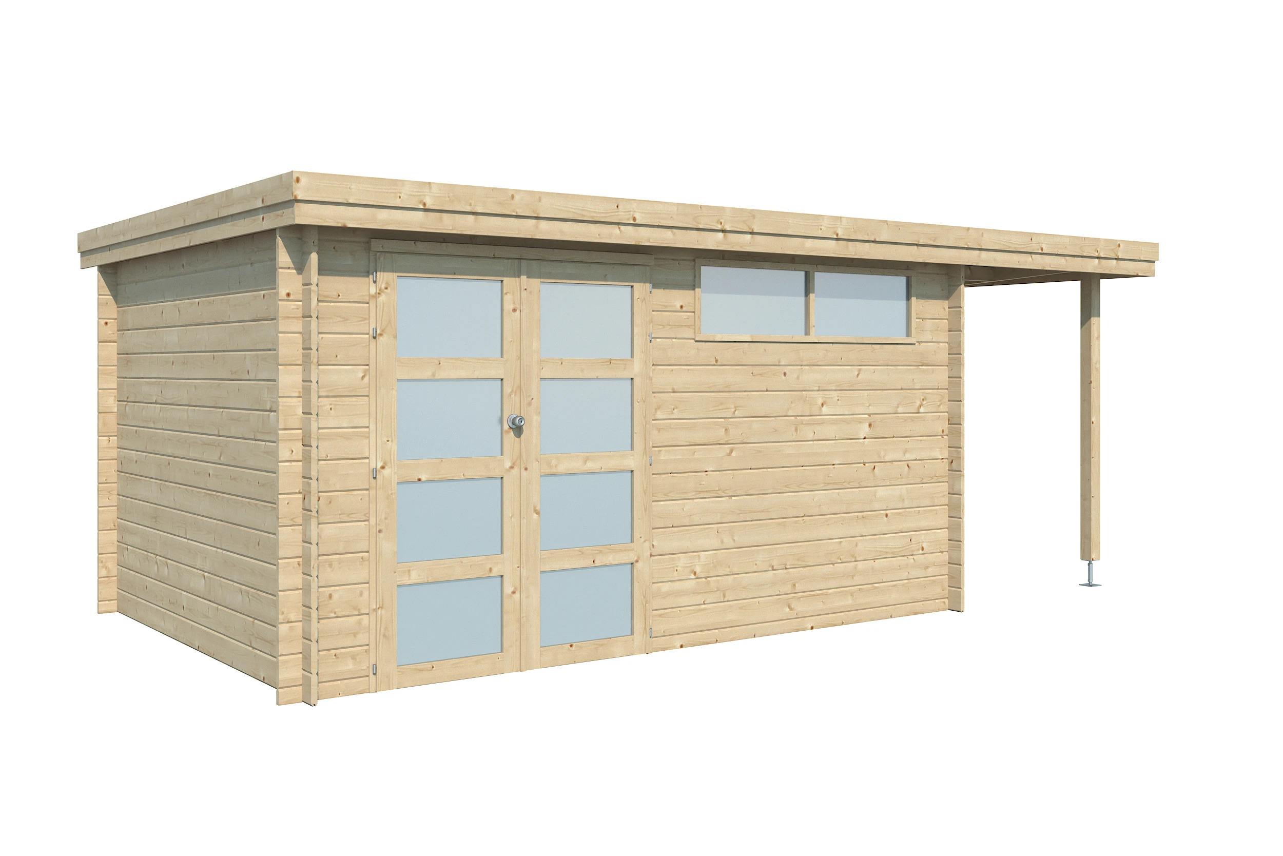 Woodlands Blokhut Oregon met Overkapping 565 x 295 cm - Afbeelding 2