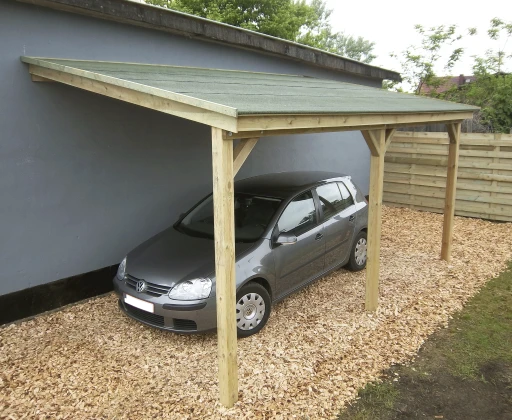 Woodlands Carport Aanbouw 300 x 500 cm Coup - Afbeelding 1