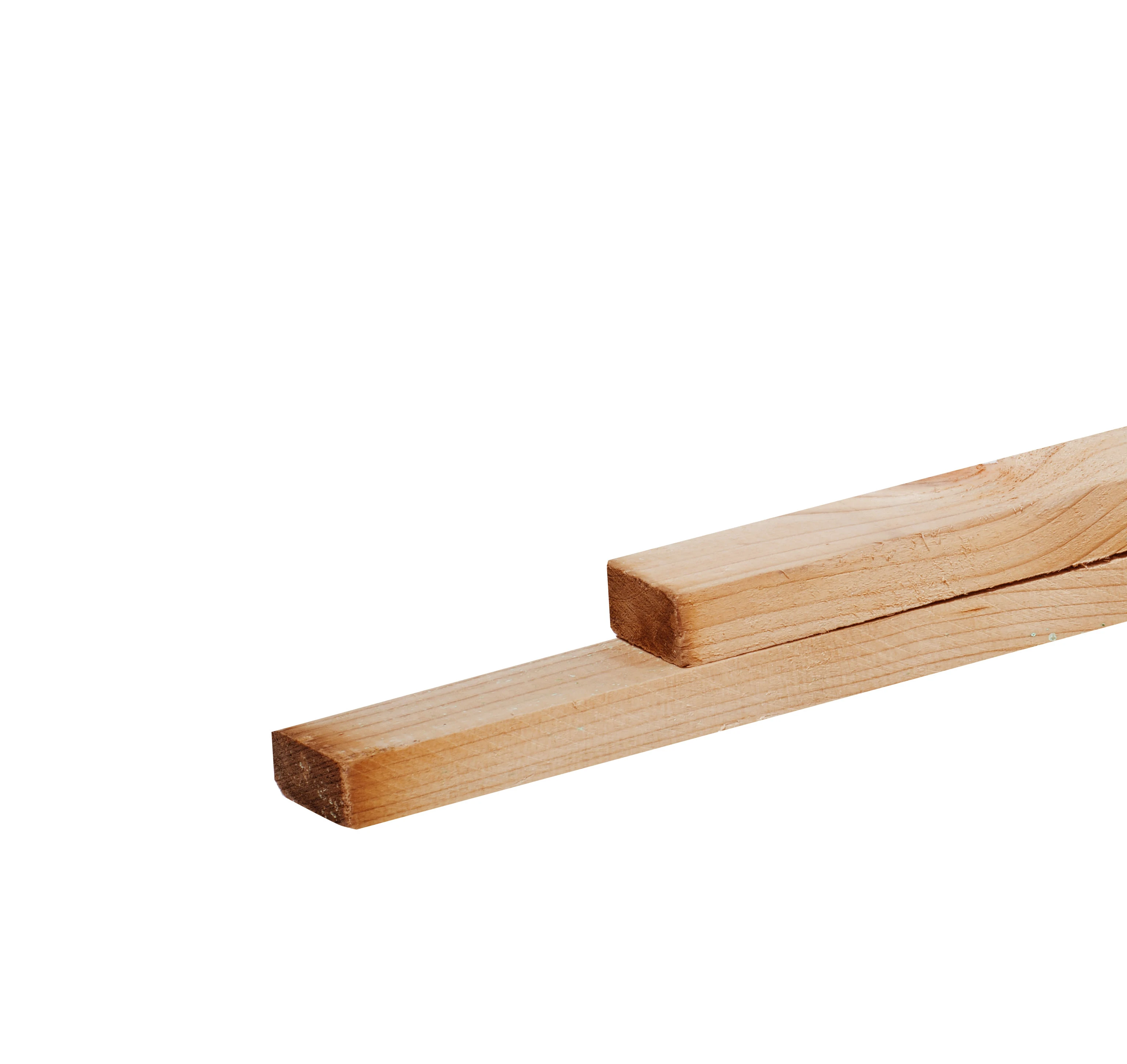 Vuren Panlat 2.4 x 4.8 cm (24 x 48 mm) Geïmpregneerd - Lengte 250 cm - Afbeelding 1