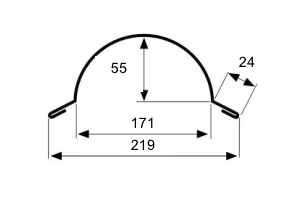 ArcelorMittal Halve Ronde Nok Polyester Mat Groen - Afbeelding 2
