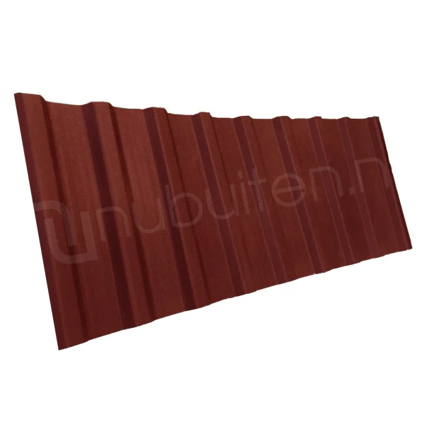 ArcelorMittal Damwandplaat T18 Gevel Mat Rood - Lengte 165 cm - Afbeelding 1