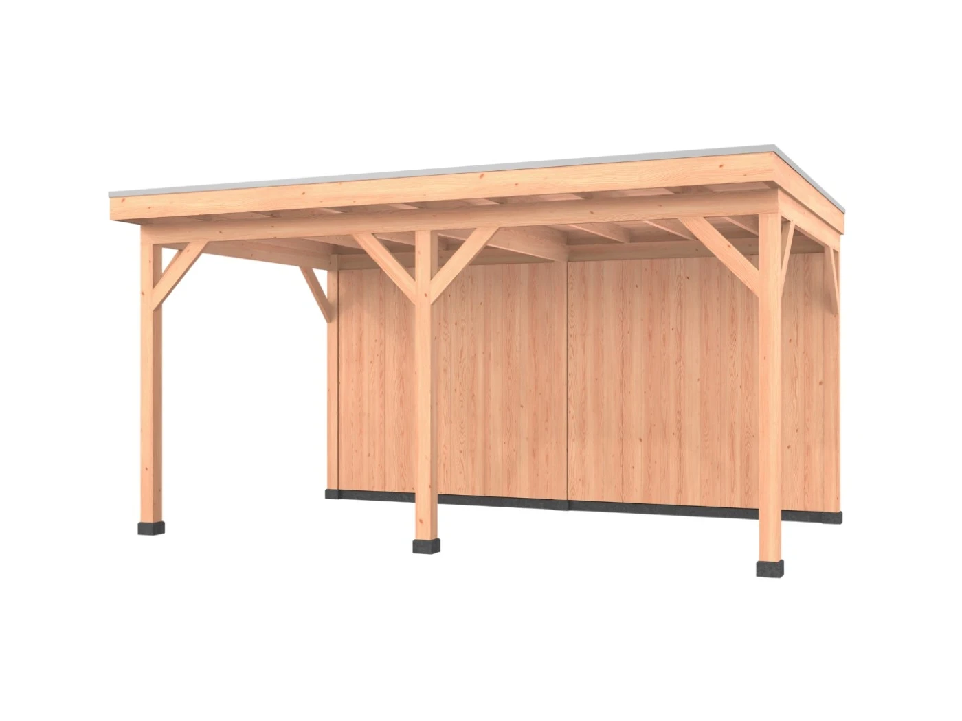Douglas overkapping, 500 x 300, met achterwand, Westwood Comfort - Afbeelding 1