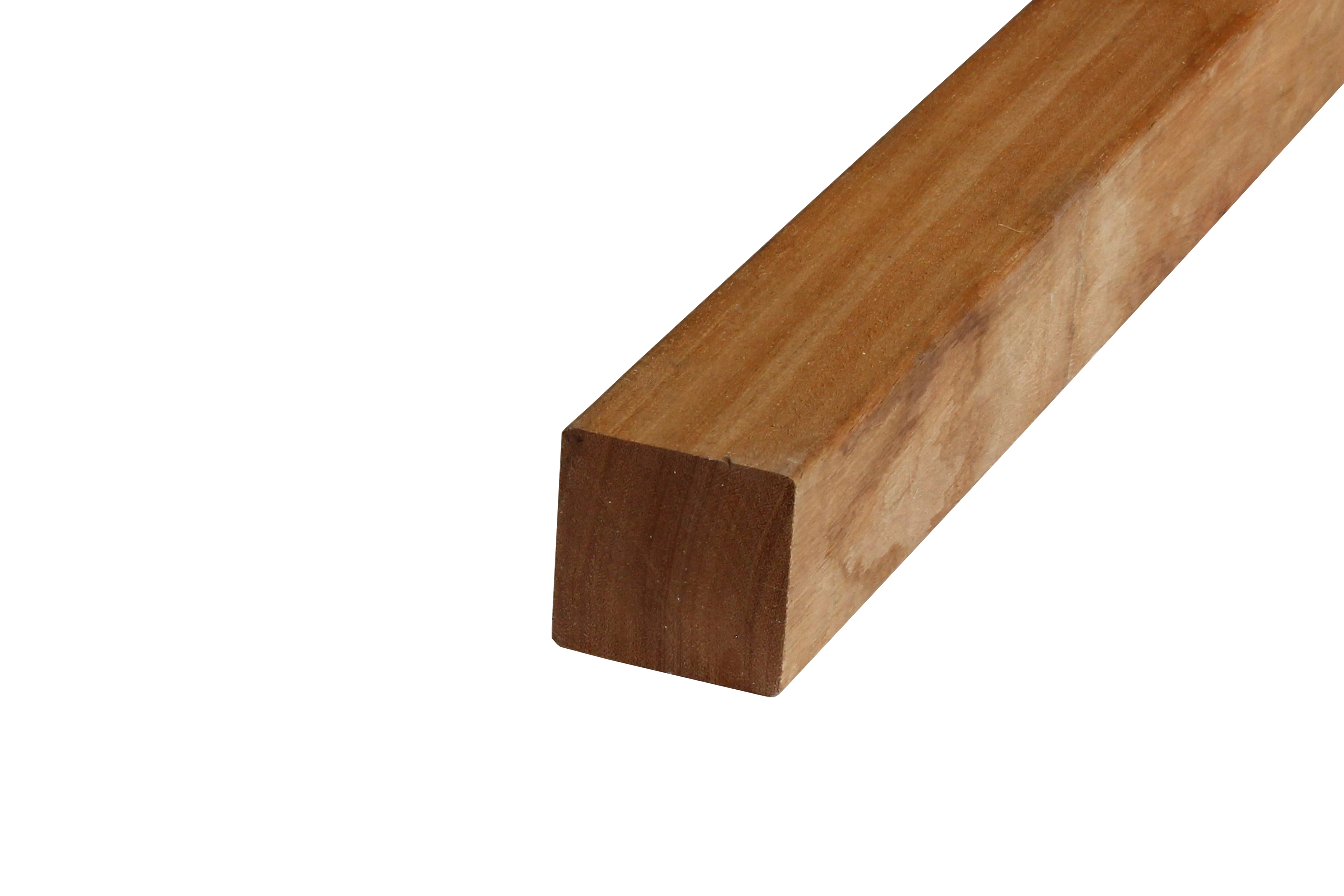 Hardhout Angelim Vermelho Paal 8.8 x 8.8 cm (88 x 88 mm) Geschaafd - Lengte 300 cm - Afbeelding 6