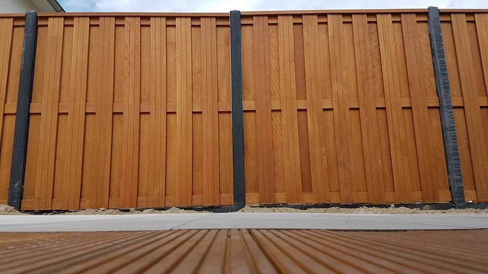 Hardhout Schutting Geschaafd 180 x 180 cm - Afbeelding 4