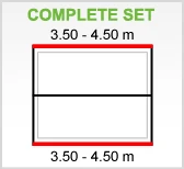 PVC Dakgoot Zadeldak E100 Zwart - Lengte 350-450 cm - Afbeelding 2
