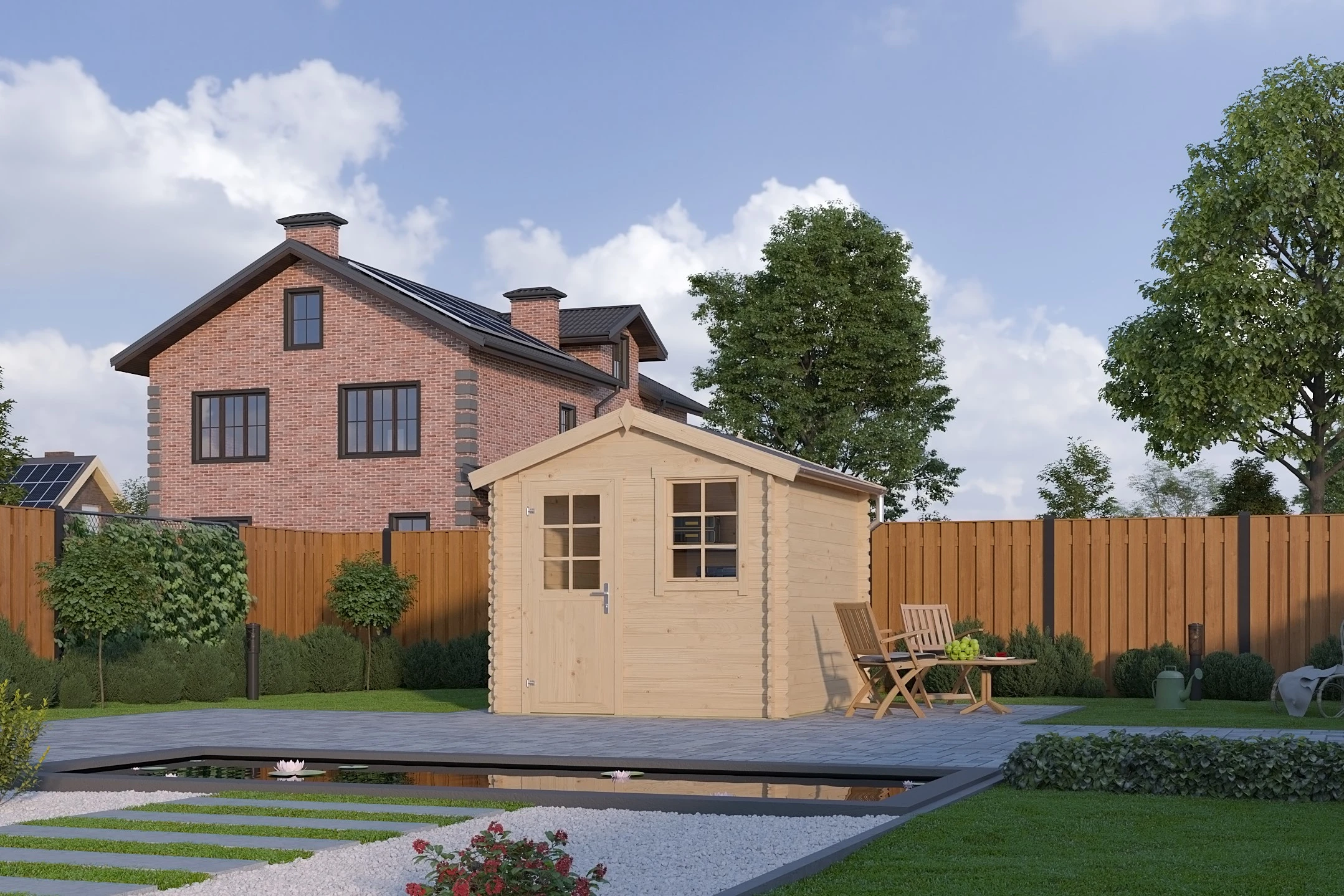 Outdoor Life Blokhut Wels 230 x 230 cm - Afbeelding 12