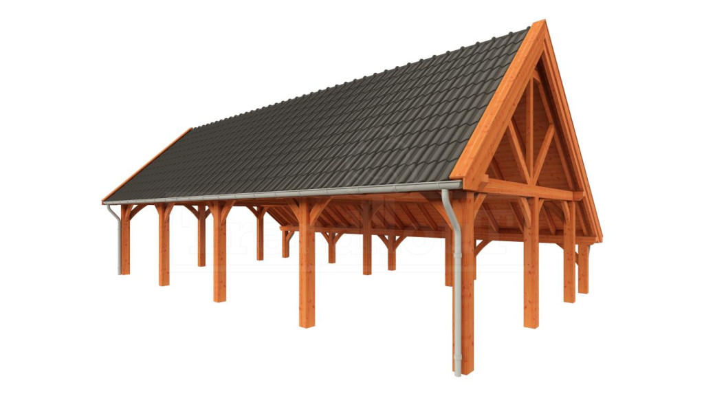 Trendhout Kapschuur De Hofstee XXL 1250 x 720 cm - Afbeelding 1