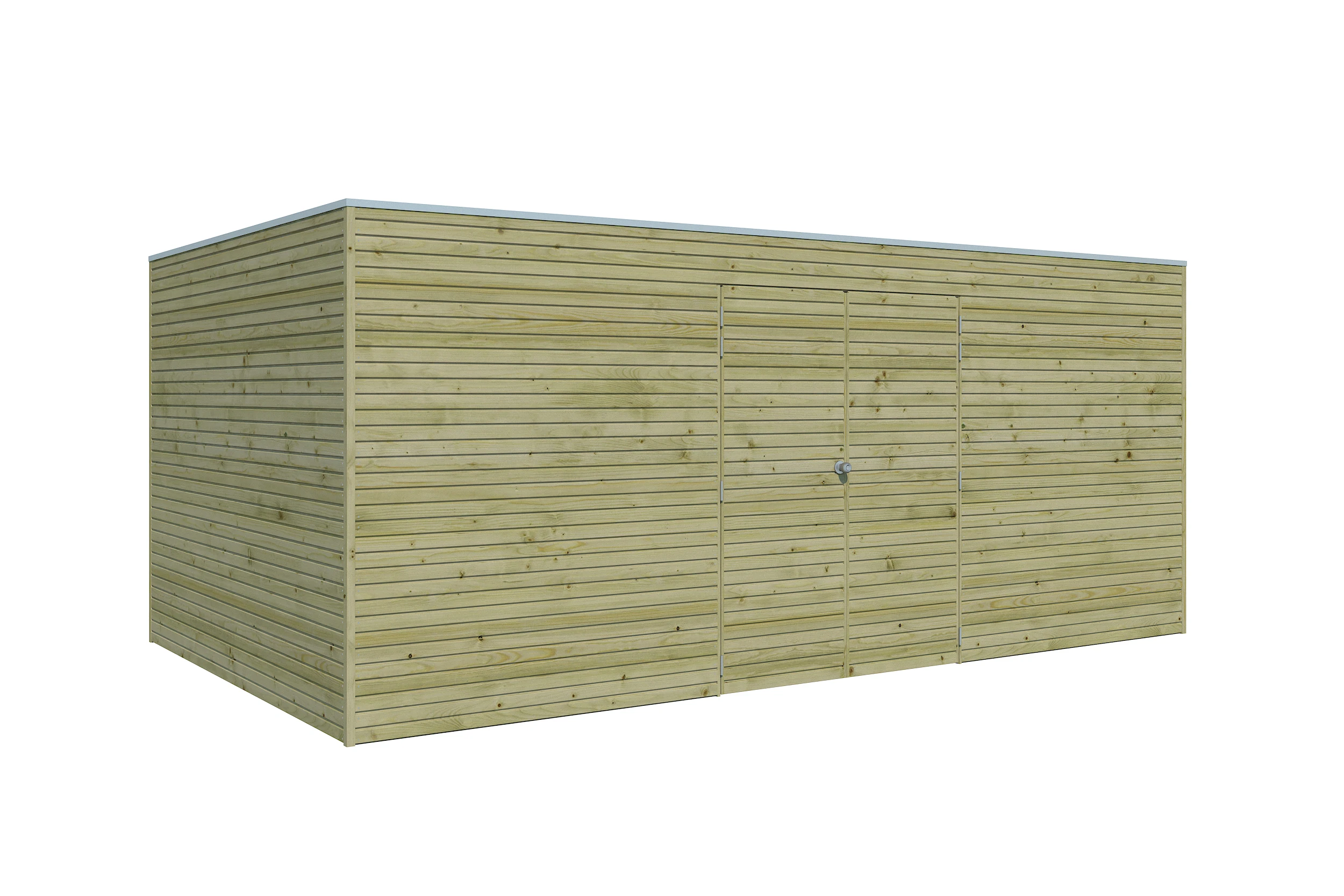 Woodlands Blokhut QB Groen Geïmpregneerd 510 x 300 cm - Afbeelding 1