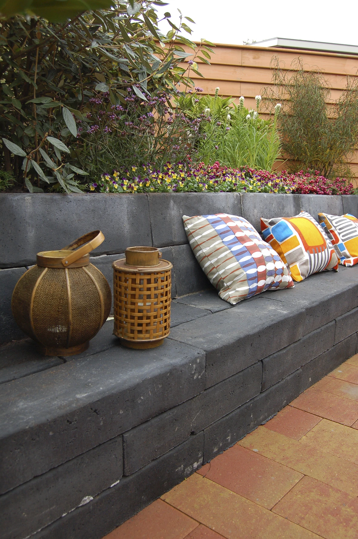 Gardenlux Retro Betonbiels 12 x 20 cm (120 x 200 mm) Zwart - Lengte 60 cm - Afbeelding 2