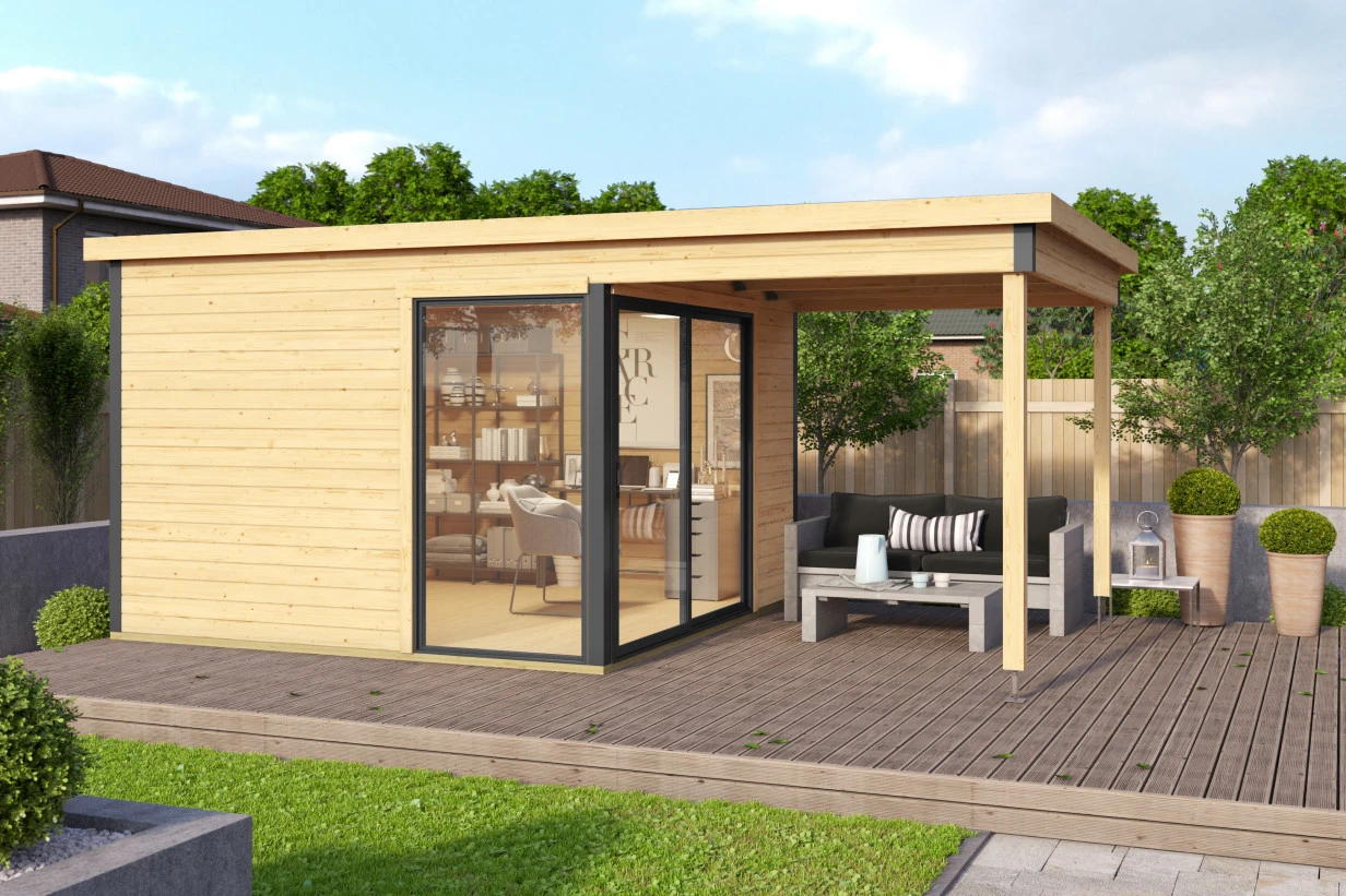 Tuinkantoor Domeo 2 504 x 300 cm - Afbeelding 1