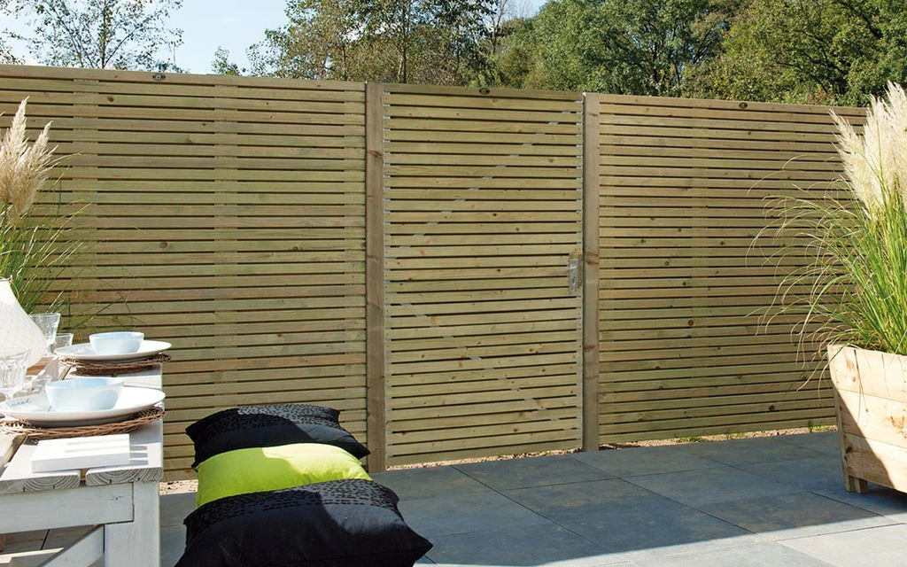 Vuren Poortdeur Rhombus Horizontaal 100 x 180 cm - Afbeelding 2