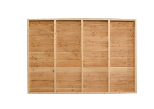 Hillhout Zweeds Rabat Enkelzijdig Wand C Dubbele Deur Wit Gespoten 278,5 x 232 cm - Afbeelding 3