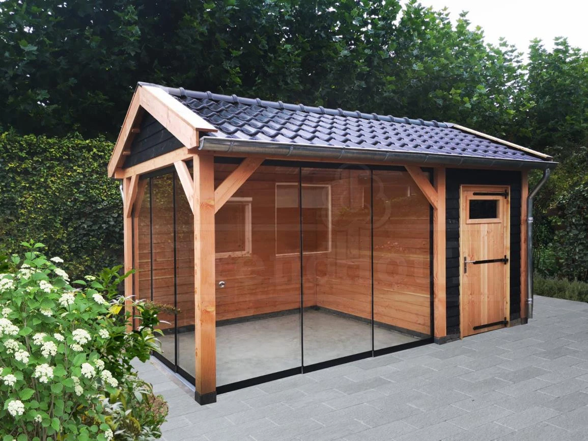 Trendhout Douglas Overkapping Zadeldak Betula 630 x 350 cm - Afbeelding 3