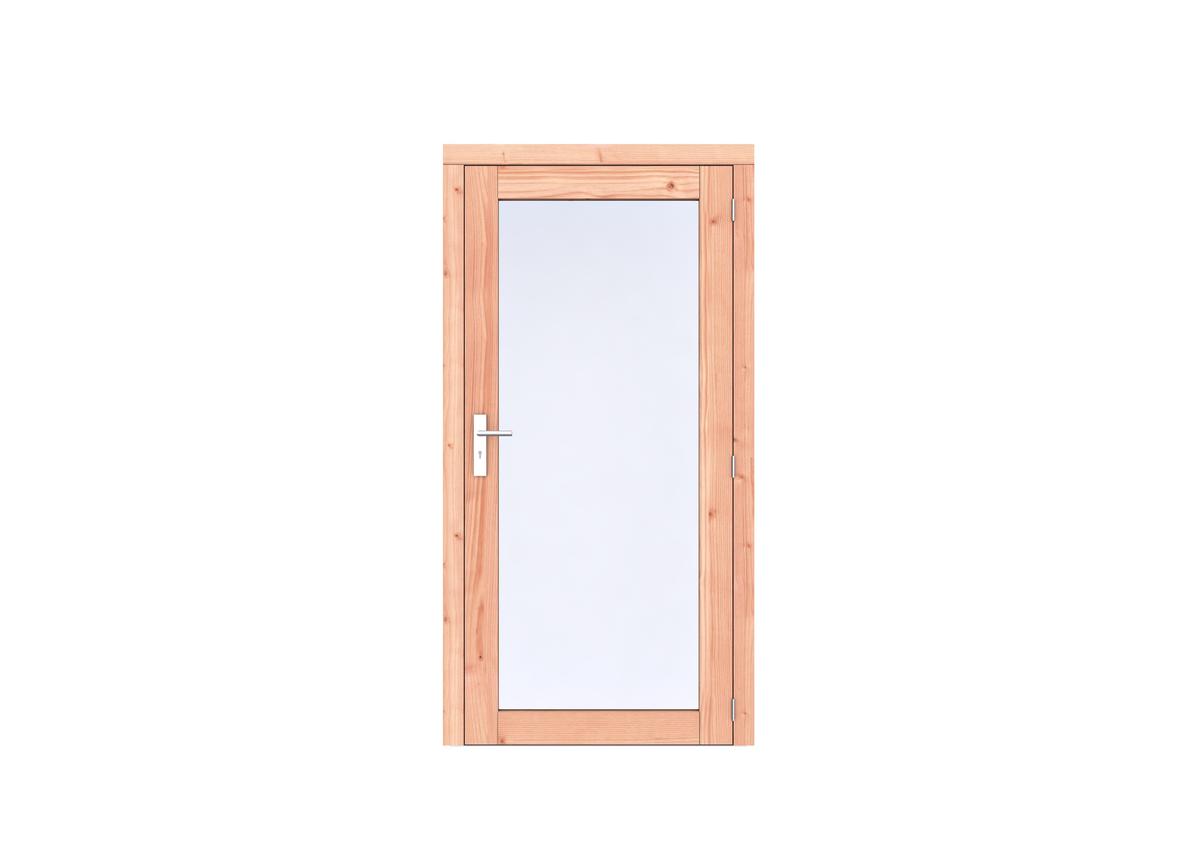 Douglas enkele deur volglas Prestige - 108 x 209 cm - Onbehandeld - Rechtsdraaiend - Afbeelding 1