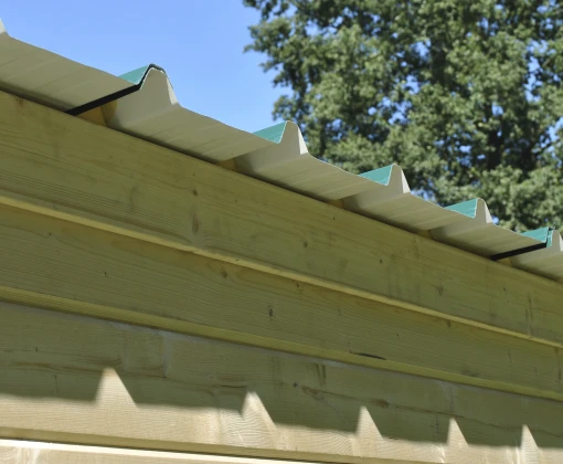 Woodlands Blokhut Modern met Overkapping en Dakisolatie Geïmpregneerd 755 x 295 cm - Afbeelding 7
