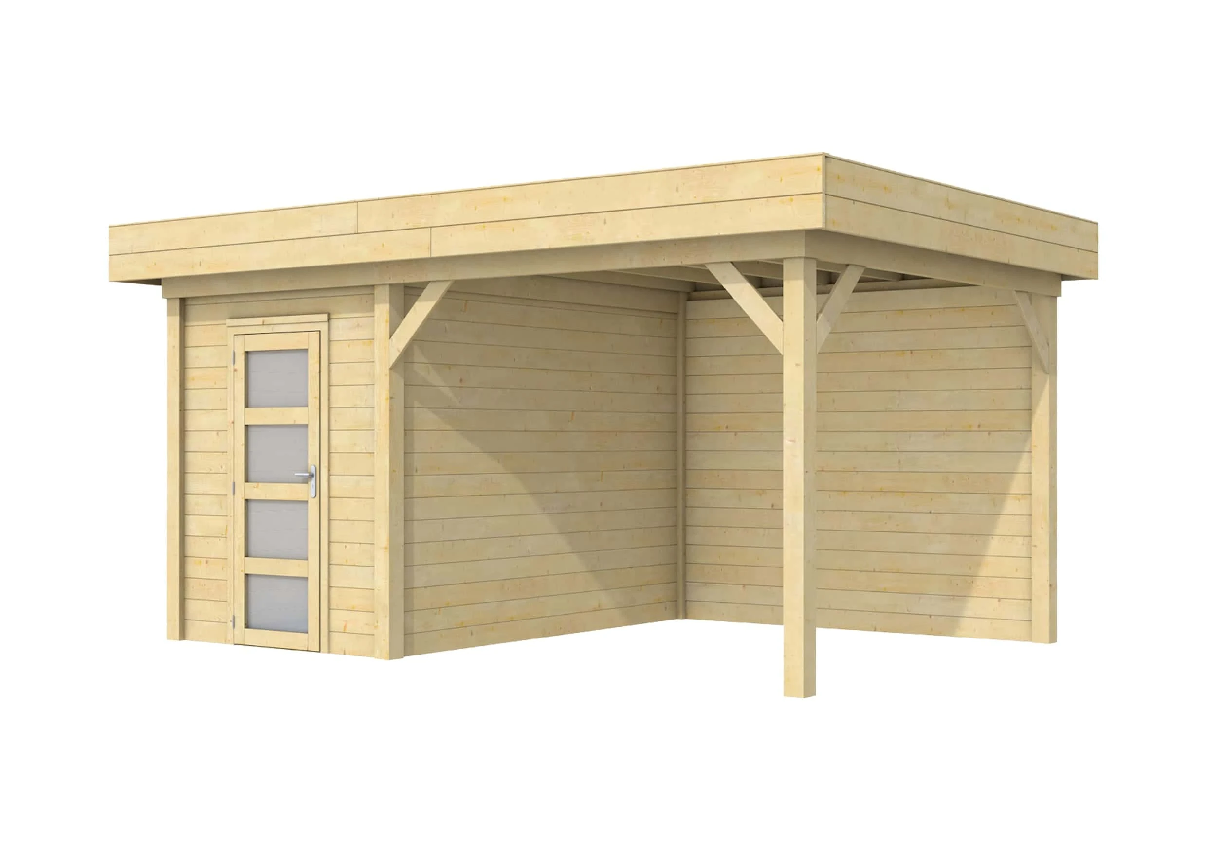 Hillhout Vuren Tuinhuis Kiekendief 500 x 300 cm - Afbeelding 1