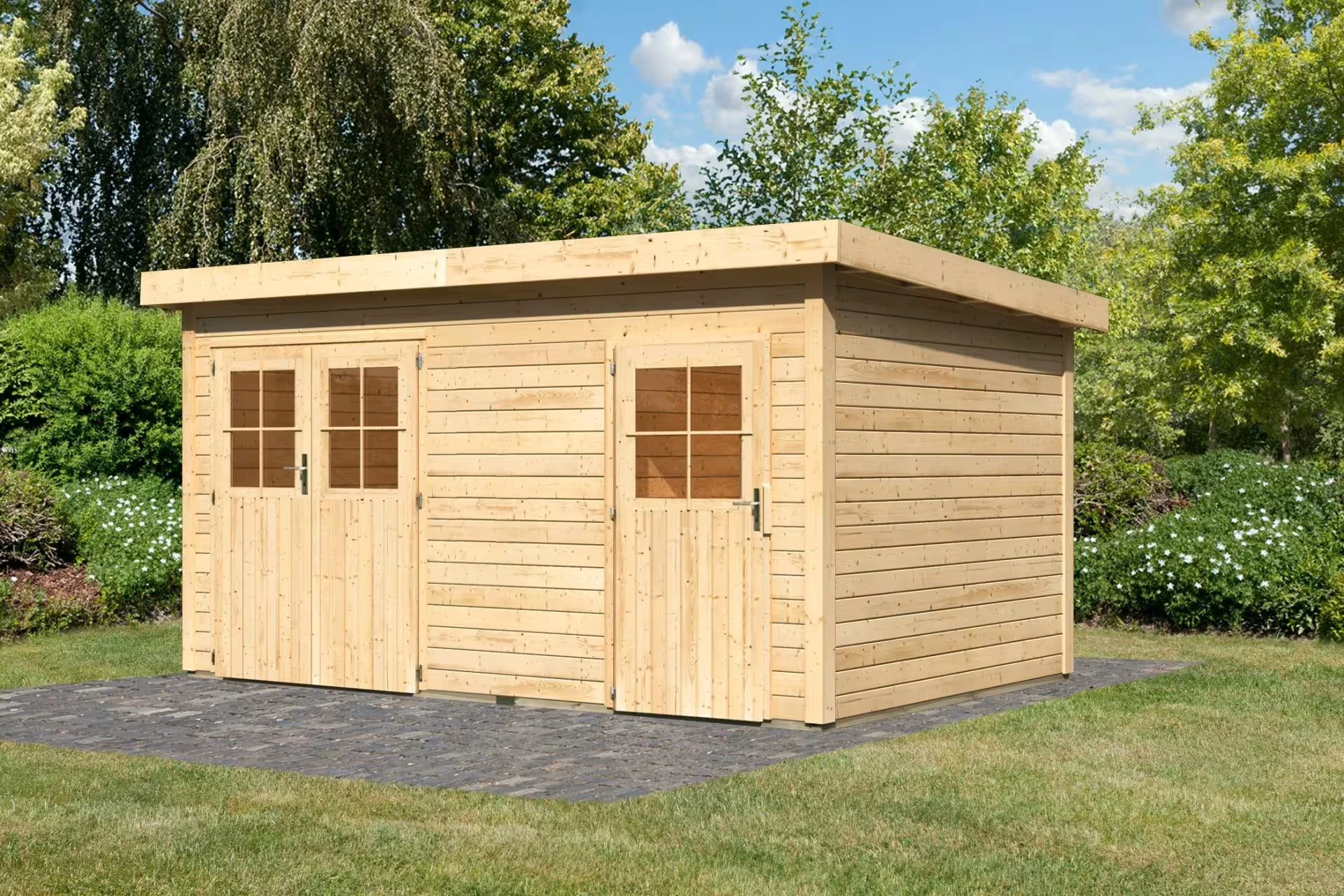 Karibu Tuinhuis Mattrup 427 x 274 cm - Afbeelding 4