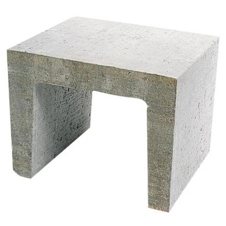 U-element 40 x 40 cm (400 x 400 mm) Grijs - Lengte 50 cm - Afbeelding 1