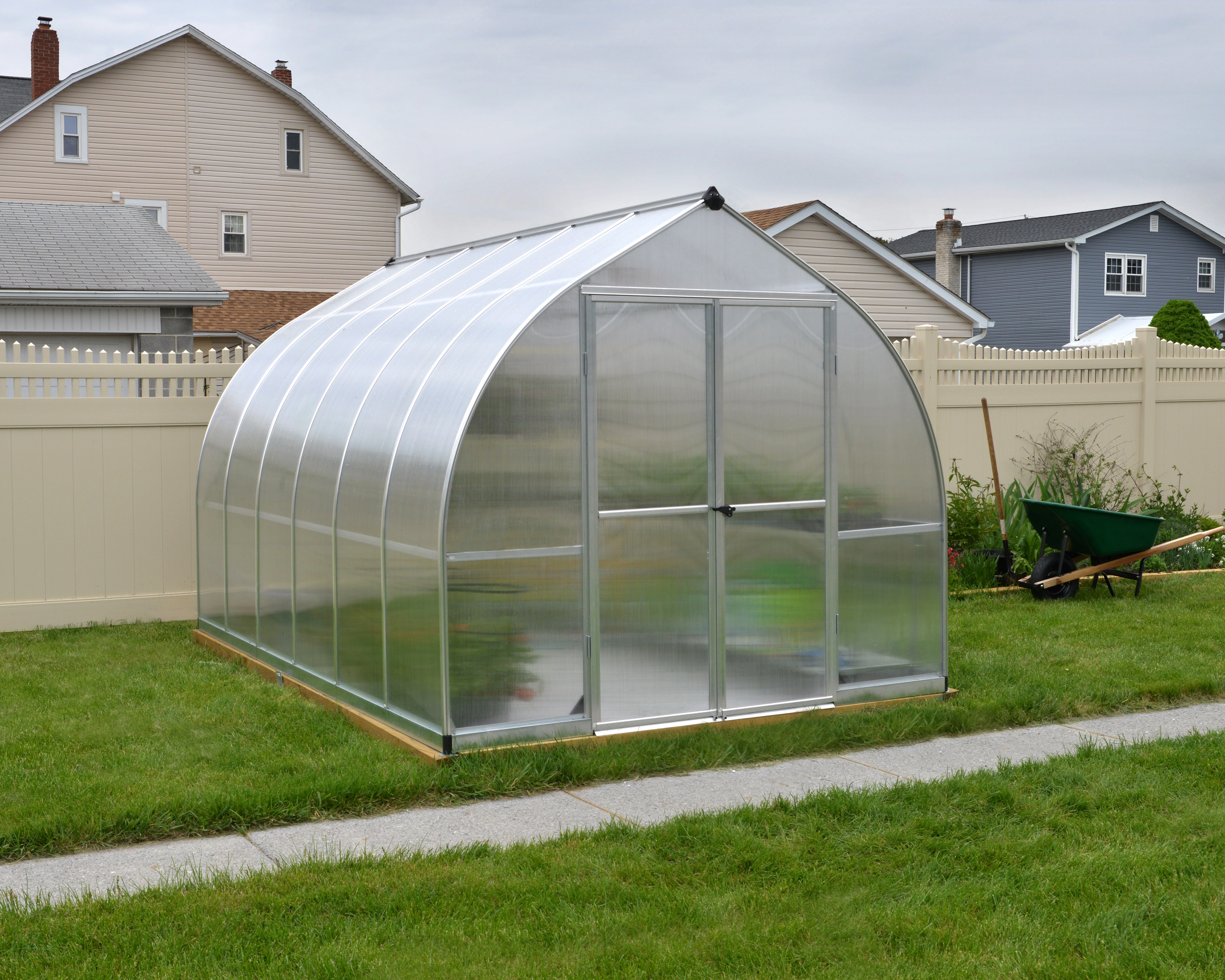 Palram Canopia Tuinkas Bella 244 x 367 cm Zilver - Afbeelding 5