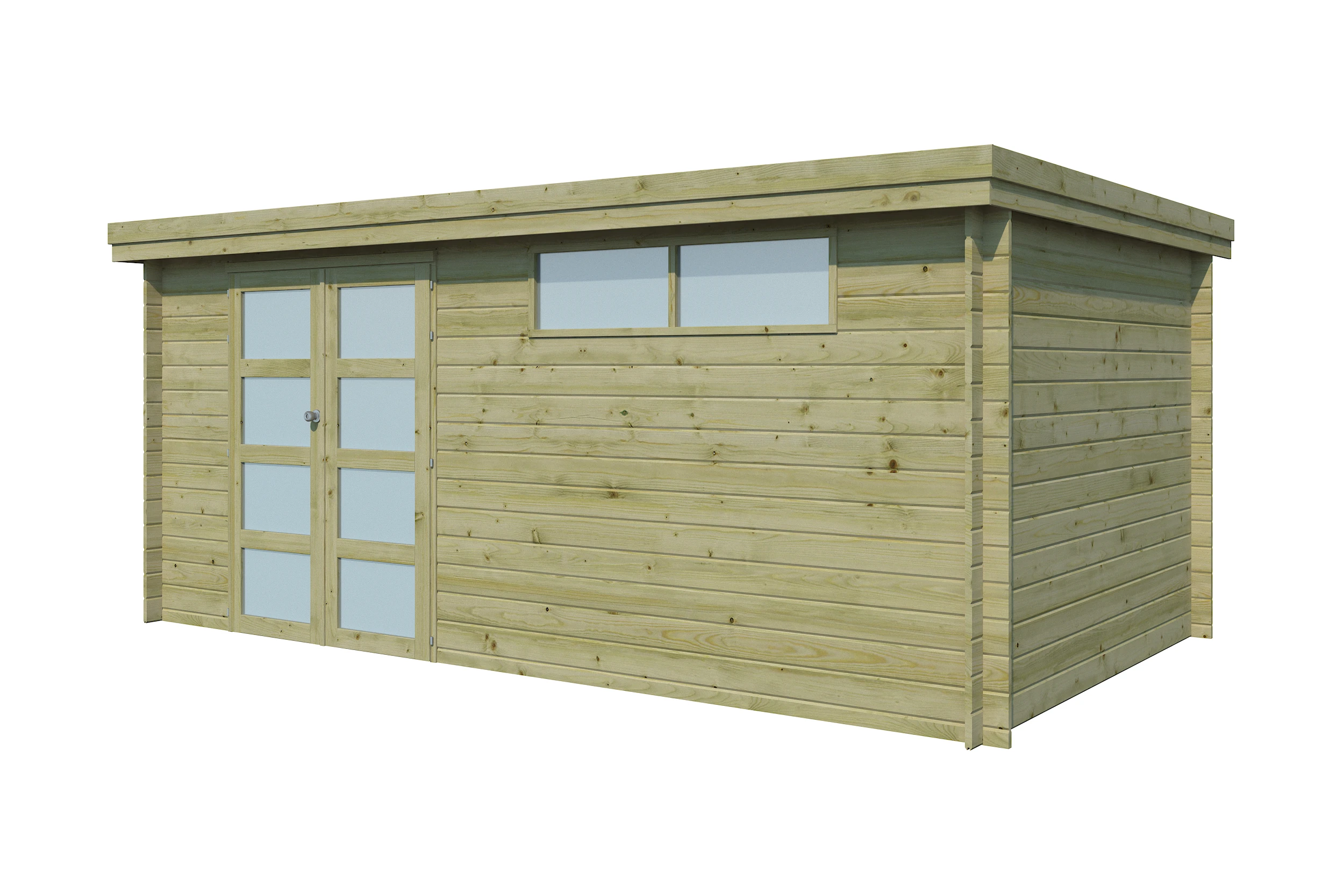 Woodlands Blokhut Oregon Groen Geïmpregneerd 505 x 295 cm - Afbeelding 4