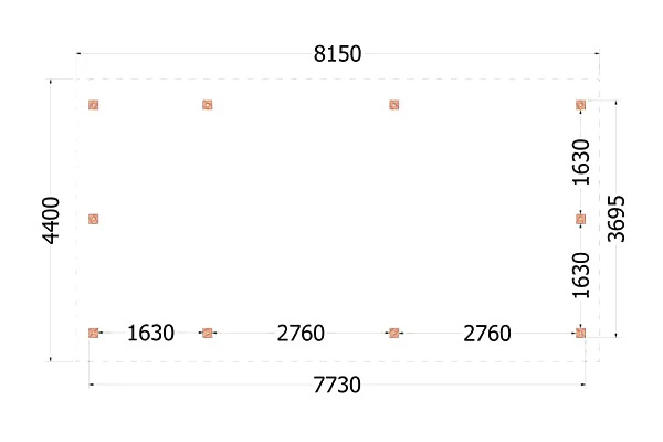 Trendhout Douglas Kapschuur De Hoeve XL 815 x 440 cm - Afbeelding 4
