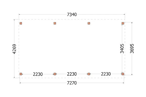 Trendhout Douglas Kapschuur De Stee 740 x 425 cm - Afbeelding 3