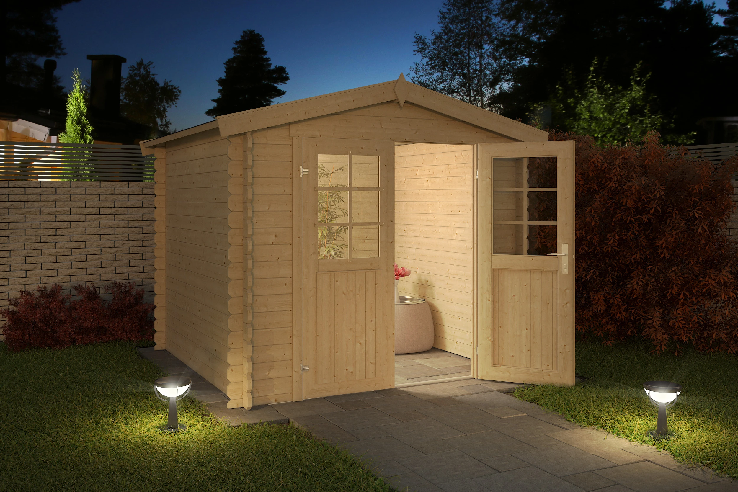 Outdoor Life Blokhut Ingo 230 x 175 cm - Afbeelding 3