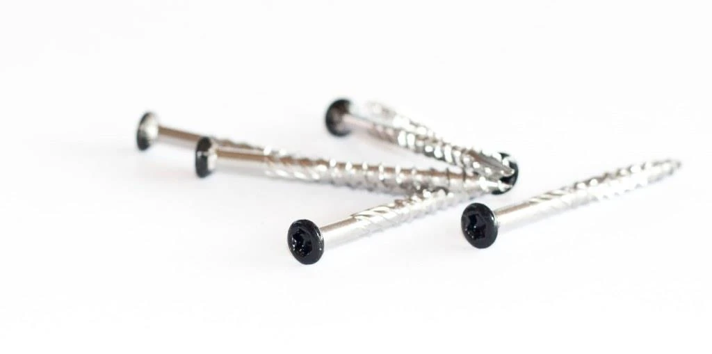 RVS Gevelschroef Zwarte Kop 4 x 60 mm - Afbeelding 1