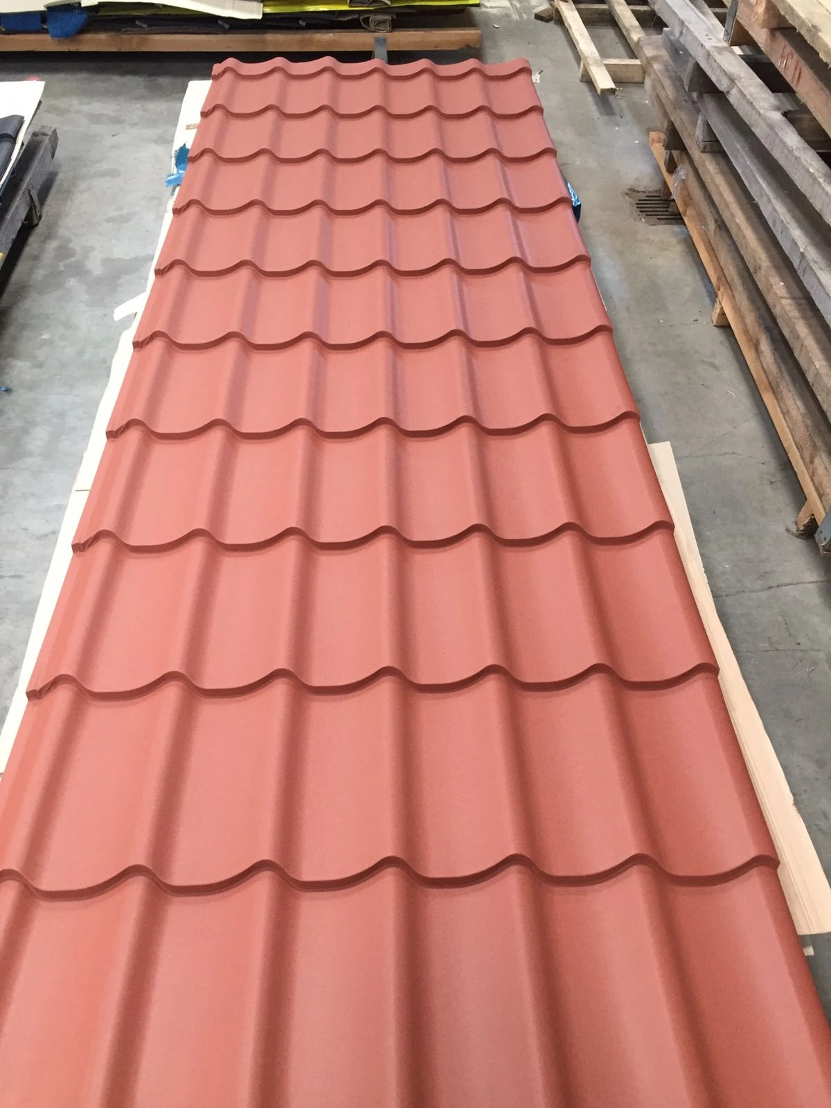 ArcelorMittal Dakpanplaat Luna Mat Terracotta - Lengte 390 cm - Afbeelding 5