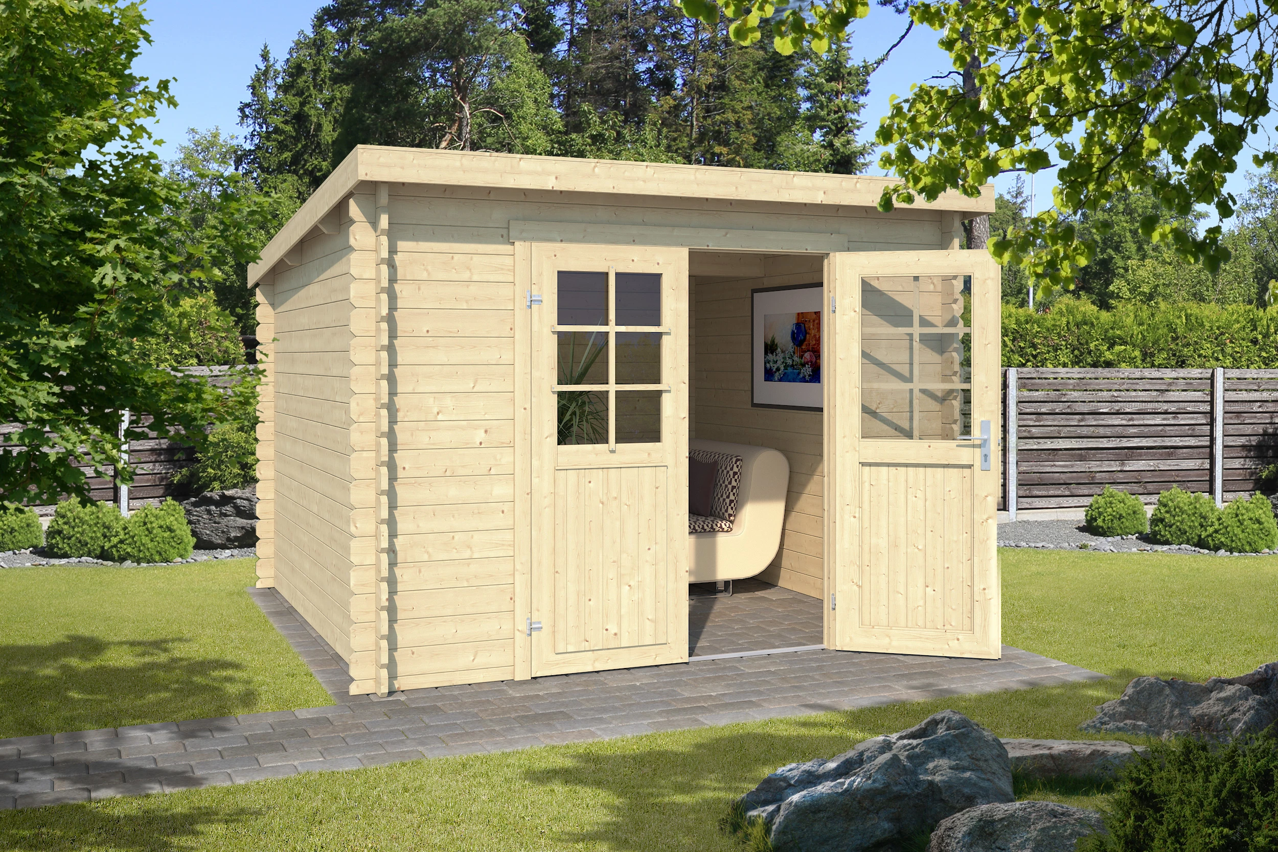 Outdoor Life Blokhut Nadia 275 x 275 cm - Afbeelding 3
