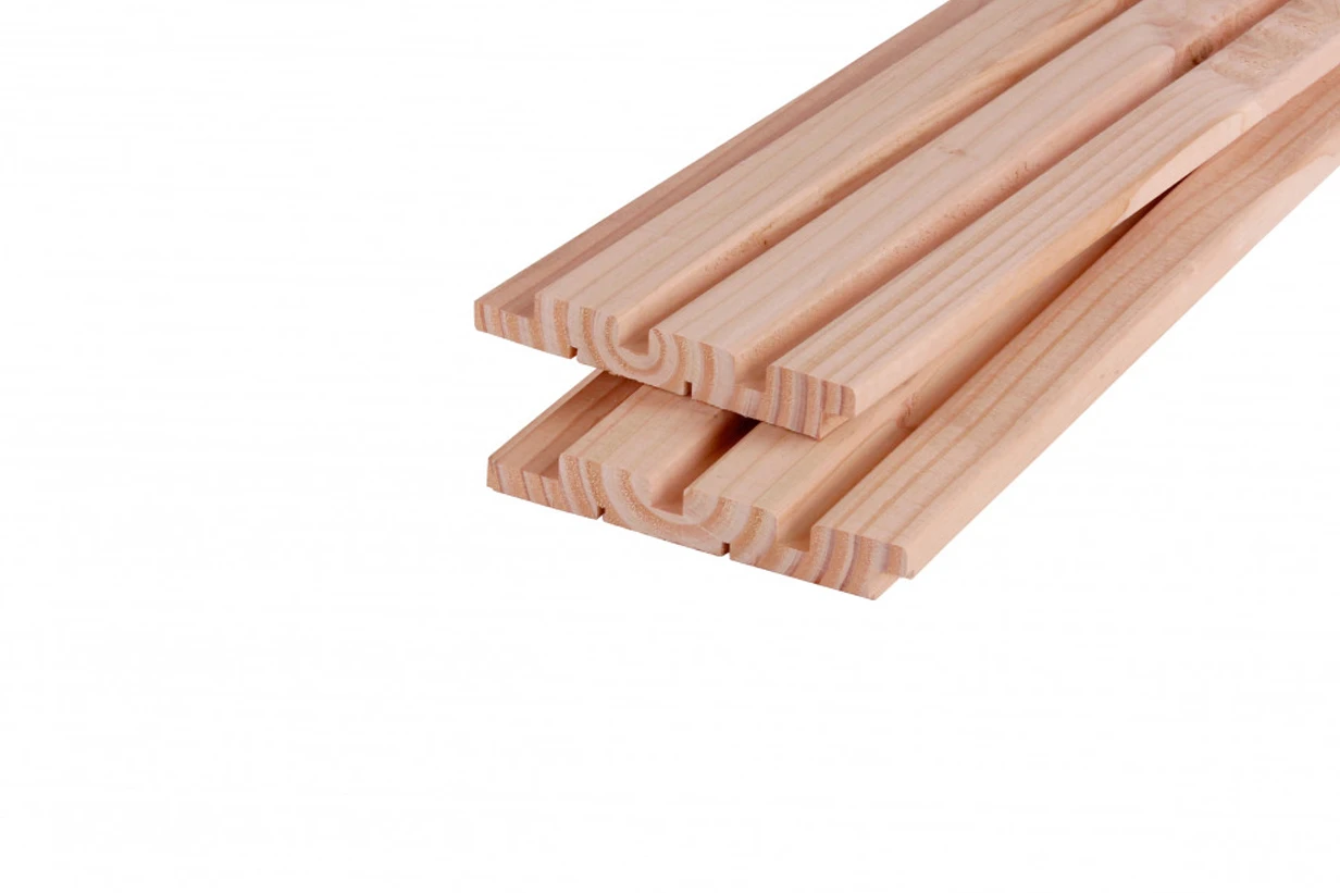 Douglas Rhombusprofielplank Triple 2.2 x 14.5 cm (22 x 145 mm) - Lengte 400 cm - Afbeelding 1