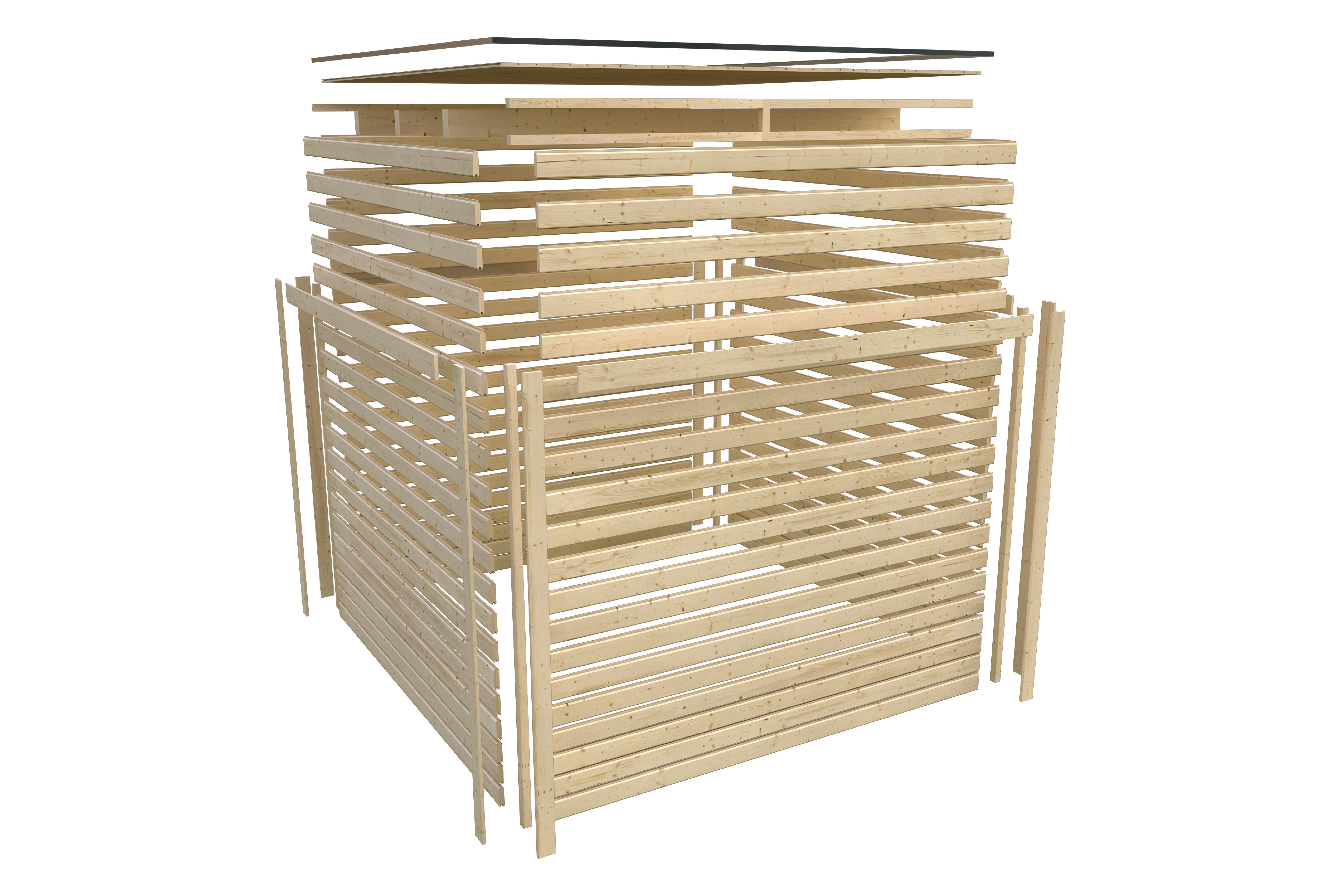 Sauna Oss 2 Finish 237 x 276 x 232 cm - Afbeelding 17