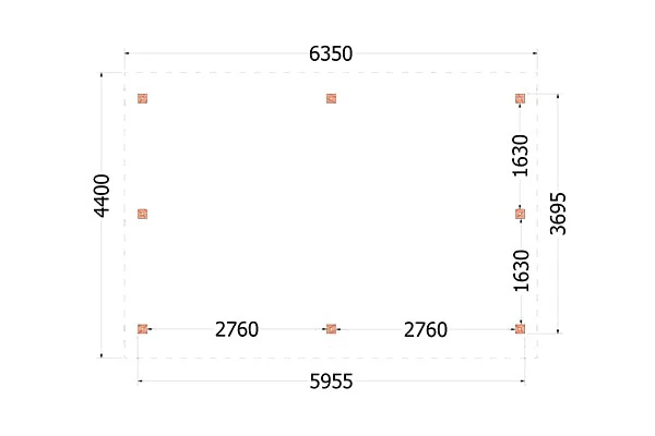 Trendhout Douglas Kapschuur De Hoeve XL 635 x 440 cm - Afbeelding 4