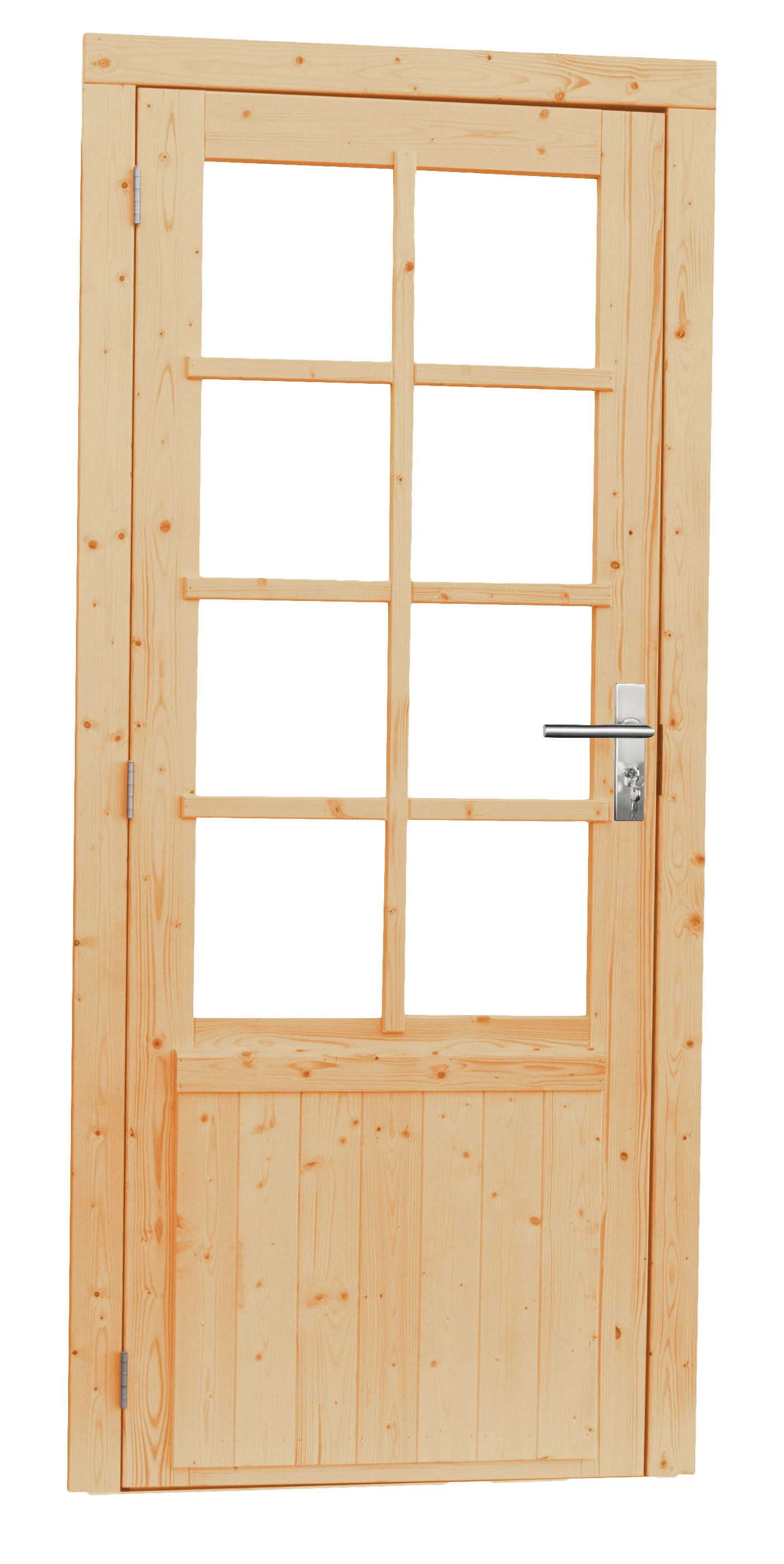 Vuren Enkele Deur Onbehandeld 90 x 201 cm - Afbeelding 1