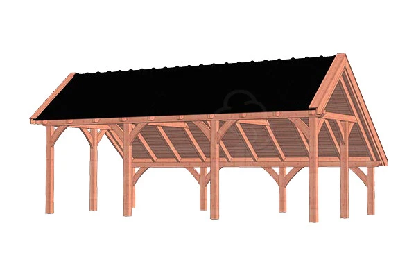 Trendhout Douglas Kapschuur De Hoeve XL 765 x 440 cm - Afbeelding 1