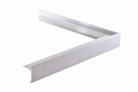Daktrim buitenhoek aluminium, 4 x 4 x 45 cm - Afbeelding 3