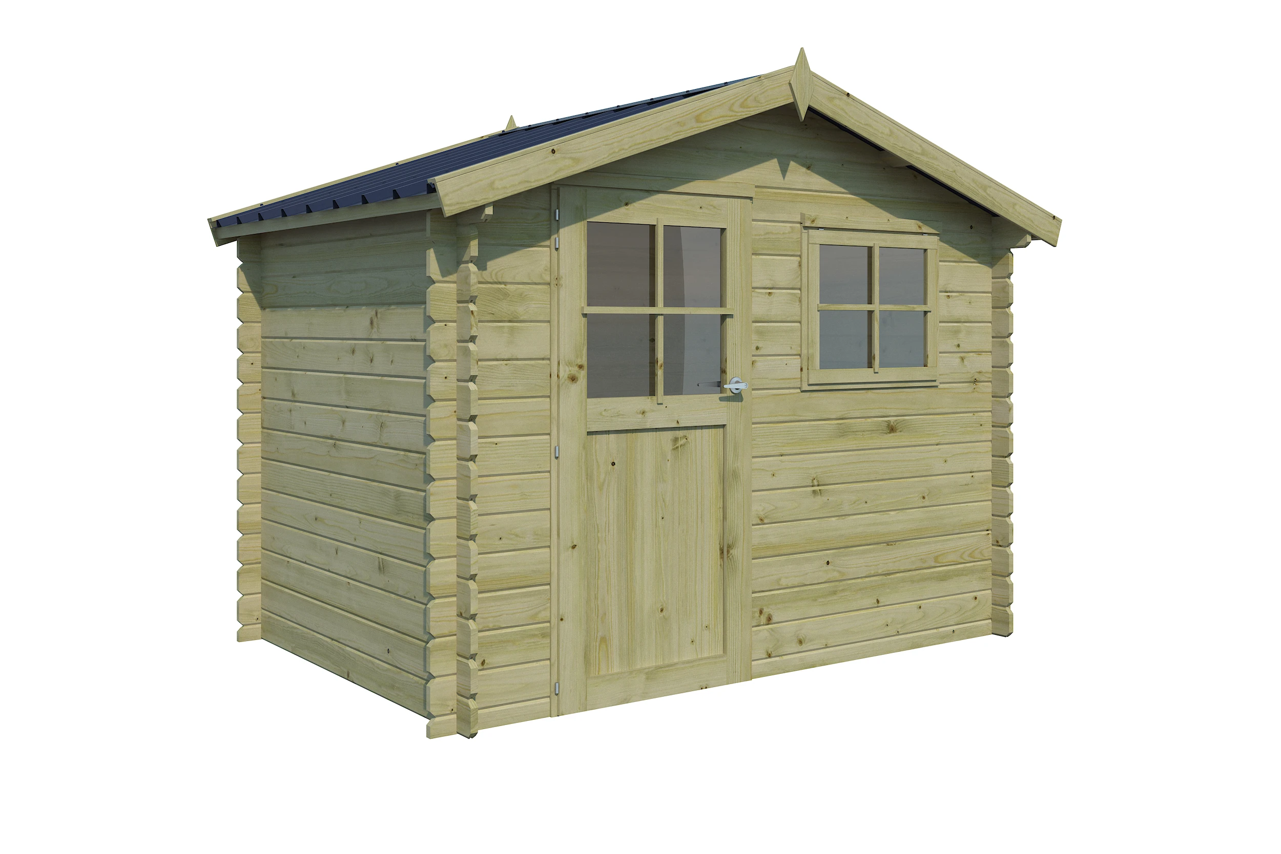 Woodlands Blokhut Salzburg Groen Geïmpregneerd 295 x 205 cm - Afbeelding 4