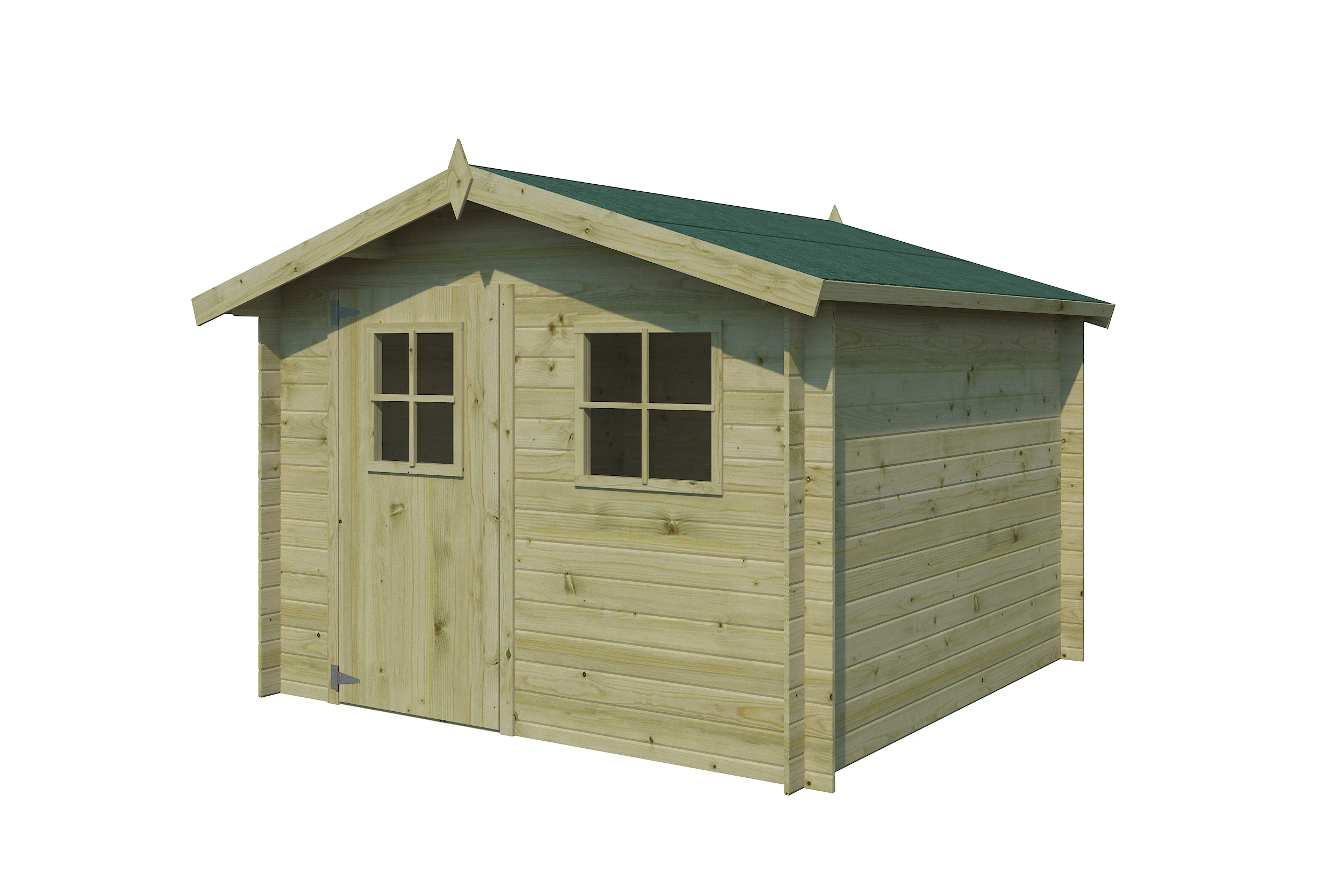 Woodlands Blokhut Luzern Groen Geïmpregneerd 265 x 265 cm - Afbeelding 6