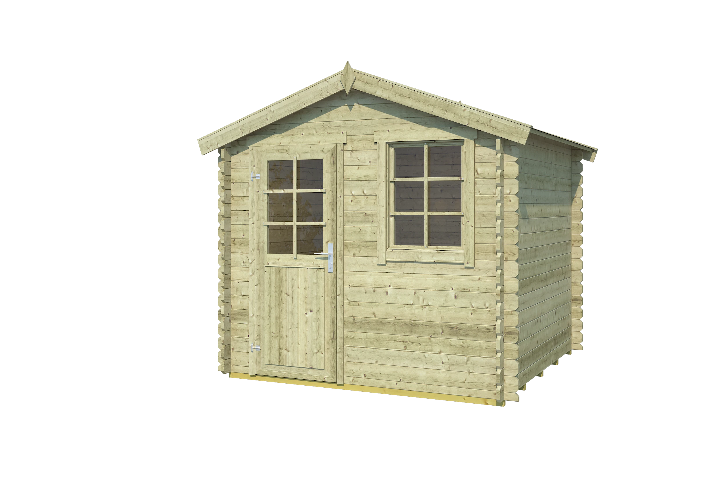 Outdoor Life Blokhut Wels Groen Geïmpregneerd 230 x 230 cm - Afbeelding 2