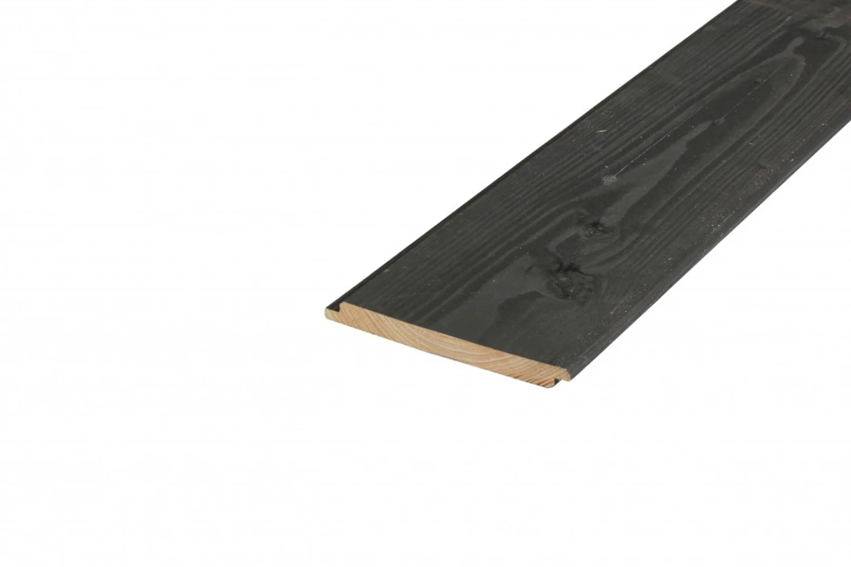 Douglas Sponningplank 1.8 x 19.5 cm (18 x 195 mm) Zwart Geïmpregneerd - Lengte 500 cm - Afbeelding 2