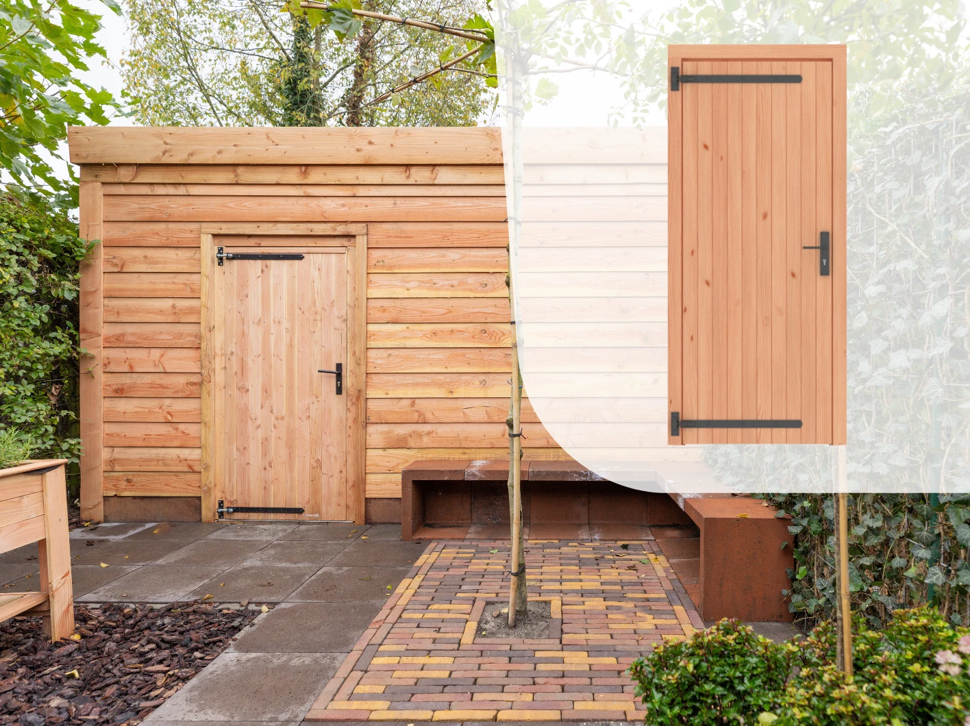 Douglas Enkele Deur Dicht Linksdraaiend 102 x 202 cm - Afbeelding 1