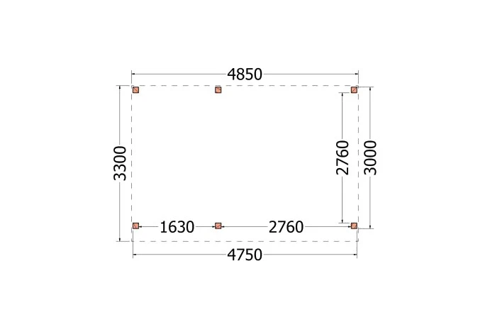 Trendhout Douglas Overkapping Casa 485 x 330 cm - Afbeelding 2