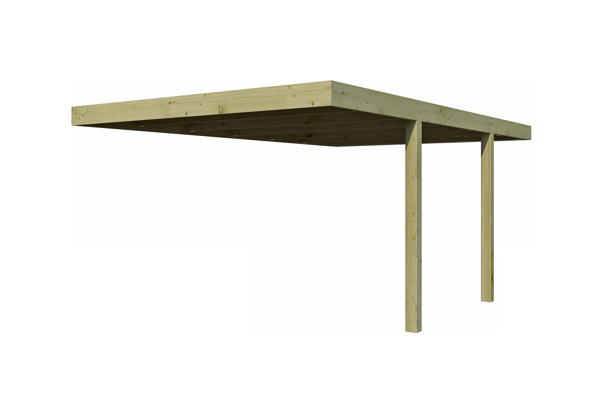 Woodlands Carport Q-Line QB Aanbouw 307 x 554 cm - Afbeelding 1