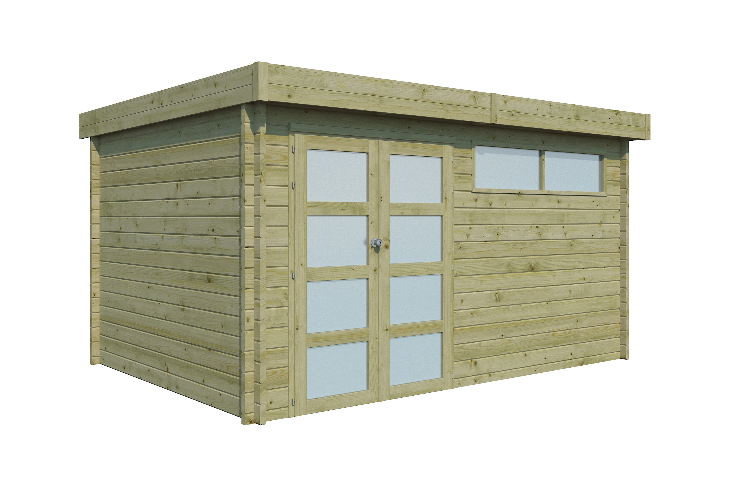 Woodlands Blokhut Modern met Dakisolatie Geïmpregneerd 415 x 295 cm - Afbeelding 9